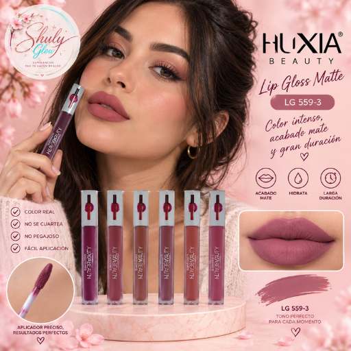 LIP GLOSS MATTE HUXIA LG 559-3 - Imagen 8